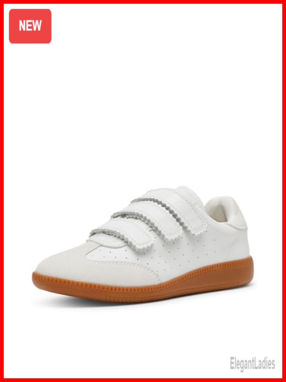 Steve Madden Women's Momentum Leather & Suede Fashion Sneakers with Velcro